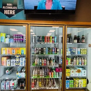 Chatfield Wine and Spirits has a large selection of non-alcoholic beer and wine.