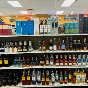 Curated selection of whiskey, bourbon and tequila!