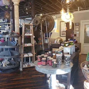 Local made candles and home accessories.