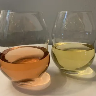 two glasses of wine