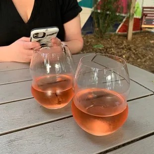 Glasses of rose!