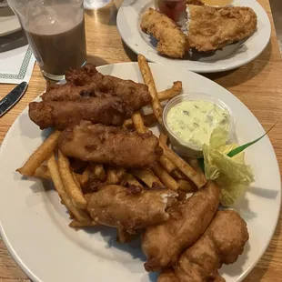 fish and chips, seafood, fish, food