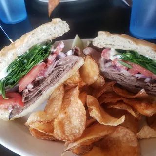Rosemary Roast Beef & Brie Sandwich