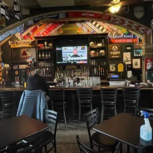 people sitting at the bar