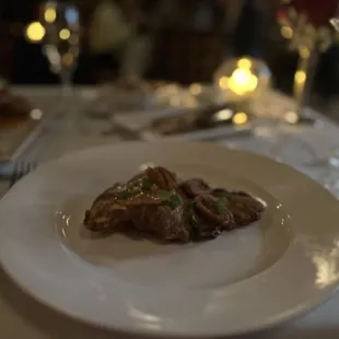 a plate of food on a table