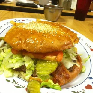 OMG this is got to the biggest, best burger!