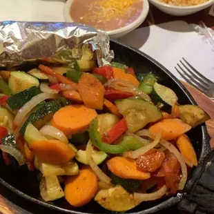Vegetarian fajitas