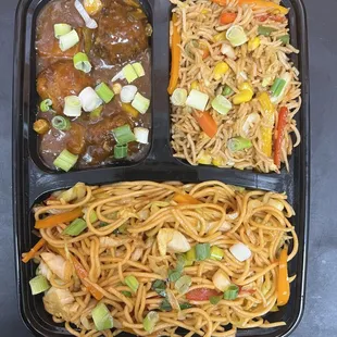 a meal in a plastic container