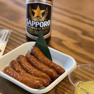 Japanese sausage from Sakura ramen