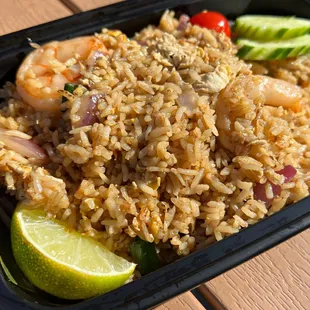 The THAI FRIED RICE w/shrimp @ Tyde Tate Kitchen is AMAZING!!! [5 stars]