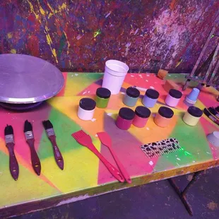 Part of the set up for a family party!