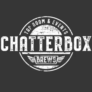 the logo for chatterbox brews