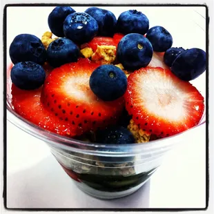 Yogurt Cup with Fresh Berries and Granola