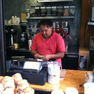 Gerardo working hard!