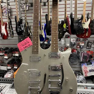 Tons of guitars and instruments