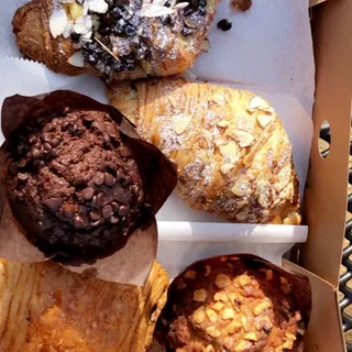 Raspberry Coffee Chocolate Muffin