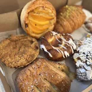 a variety of pastries