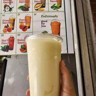 Durian smoothie ($8 with tax)