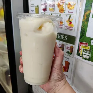 Fresh durian smoothie without dairy