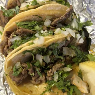 Carne asada tacos