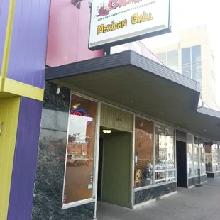 the outside of the building