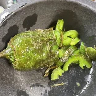 Grilled jalapeños