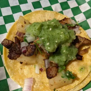 Pastor ($3) - 4 stars. Great flavor &amp; crisp. Sun lunch 2021-09-12