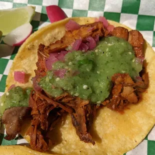 Cochinita Pibil ($3) - 4.5 stars. Great flavor, tender meat! Sun lunch 2021-09-12