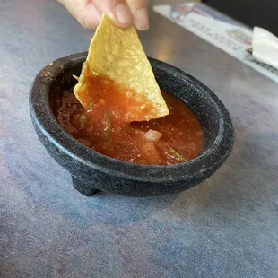 Good salsa (chewy chips)