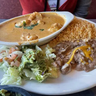 Camarones Chipotle y Crema