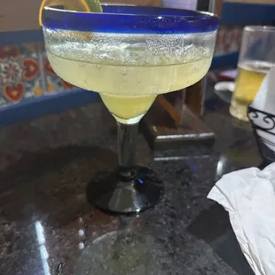 a margarita in a glass