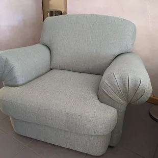 My reupholstered chair that will make my butt happy for another 10 years.