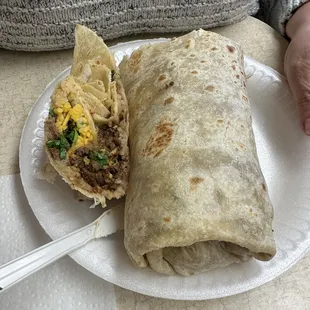 Beef burrito