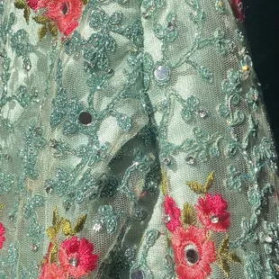 Skirt netting is bunching