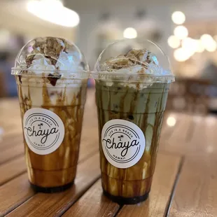 Kuromitsu Kinako Milk and Matcha Kuromitsu Kinako