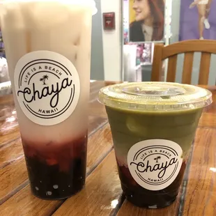 Strawberry Oat Milk W/boba