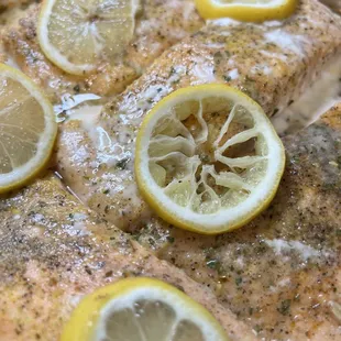 Honey lemon salmon