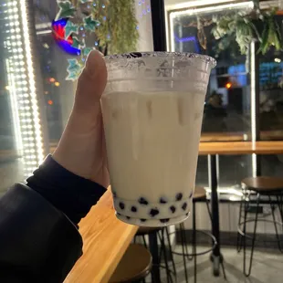 Brown Sugar Boba Milk Refresher