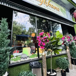 The front of the restaurant