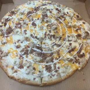 Chicken Bacon Ranch Pizza