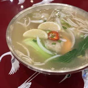Shrimp Wonton Noodle Soup
