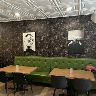 interior, sushi and sashimi