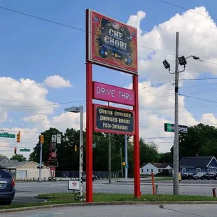 a sign on the corner of a street