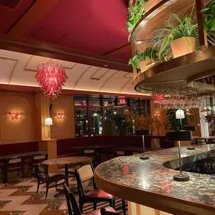 the interior of a restaurant