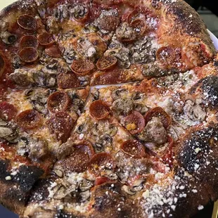 Mushroom Sausage Pizza