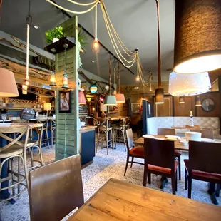 the interior of a restaurant