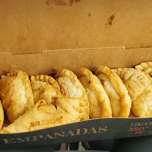 a box of empanadas