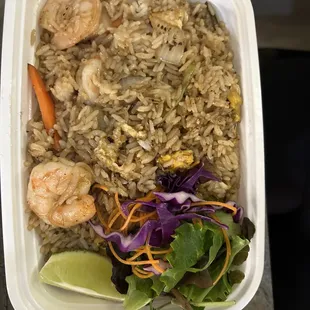 JUST FRIED RICE with shrimp