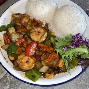 Cashew stir fry with Shrimp