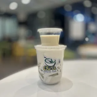 9) CHÈ DỪA ĐẶC BIỆT: Coconut cream, coconut, sugar, milk, flan, sweet potato, pandan leaves, jelly, crystal pearls &amp; water chestnuts | $8